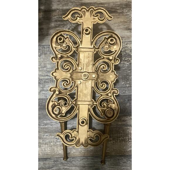 VTG HOMCO DART 4193 Gold ORNATE WALL CANDELABRA CANDLE HOLDER SCONCES - Picture 8 of 10